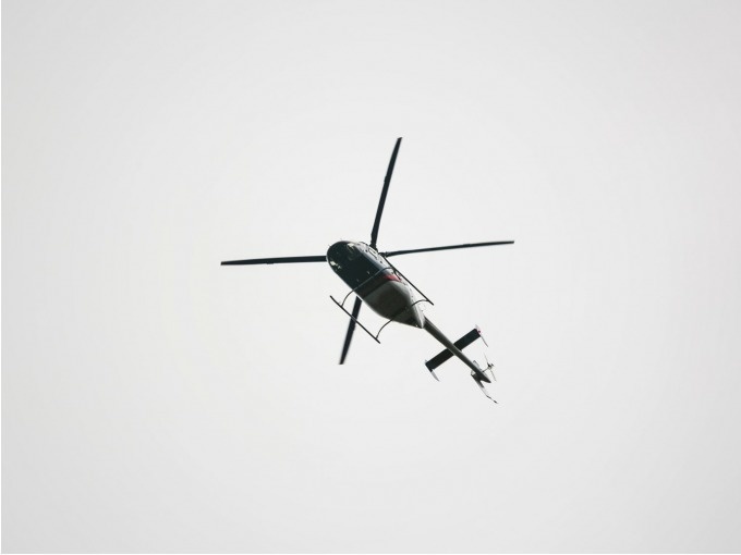 Helikotper Rundflug CRANGER KIRMES ab Flugplatz Marl-Loemühle 