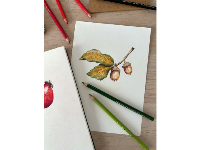 Herbstmotive zeichnen mit Polychromos: Workshop für Erwachsene