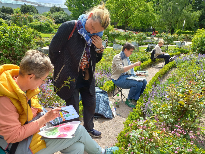 Mal-Workshop in Planten & Blomen