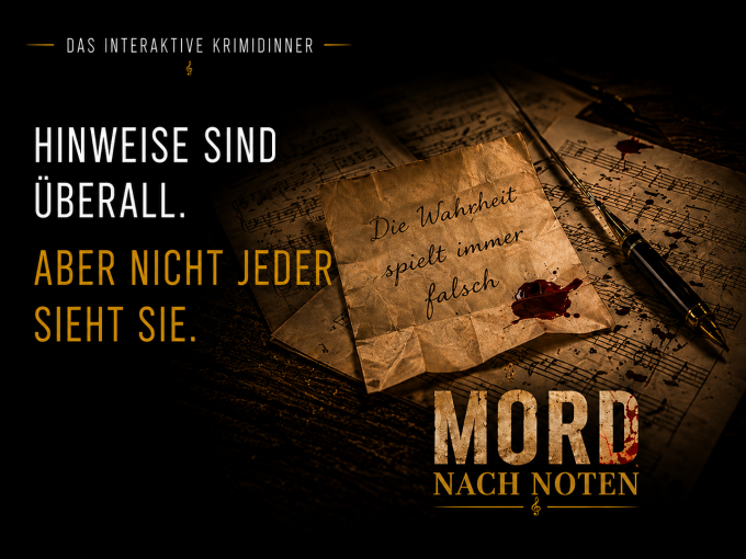 Hinweise sammeln Mord nach Noten Krimidinner