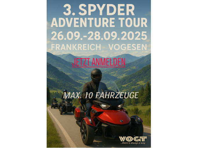 3. Spyder Adventure Tour - Vogesen und Elsass 