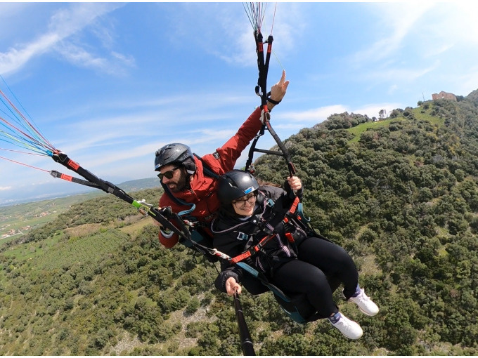 PAESTUM: Volo in Parapendio