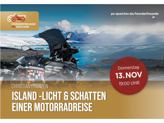 13.11.2025 / Christian Franzen: Island - Licht & Schatten einer Motorradreise 13.11.2025 / Christian Franzen: Island - Licht & Schatten einer Motorradreise