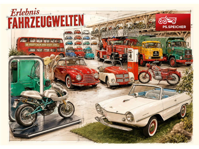 PS.SPEICHER: 1-Tagesticket - Erlebnis Fahrzeugwelten
