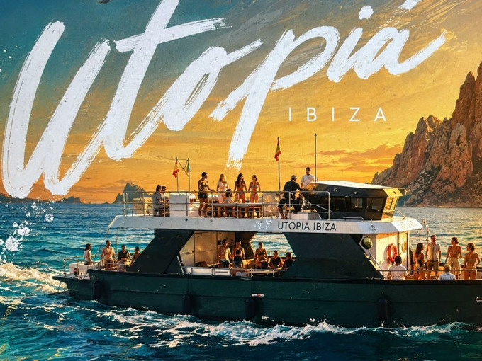 Utopia 1 Private Boat Hire from San Antonio.  Sunset or Daytime. 3 hours 